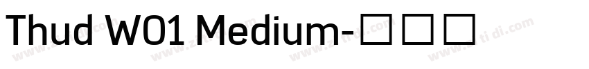 Thud W01 Medium字体转换